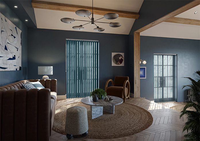 Trinity (Blackout), Teal - Vertical Blind - Image 7
